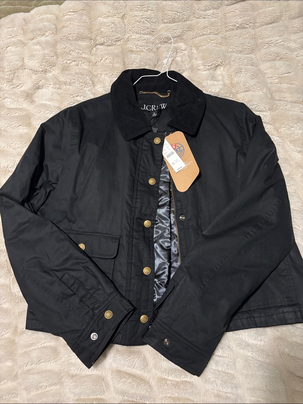 J. Crew NWT Cropped Barn Jacket™ in ripstop cotton